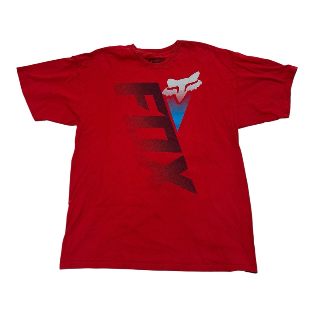Fox Racing Vintage Y2K Red Graphic Tee - Size XL